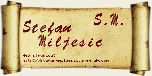 Stefan Milješić vizit kartica